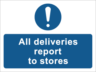 All deliveries report to stores