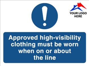 Approved high-visibility clothing… cw logo