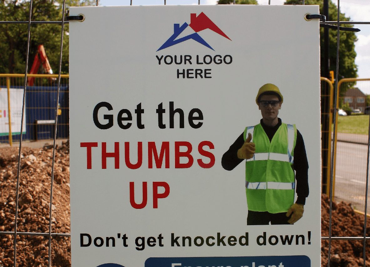 Branded Construction Site Signs