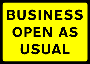 Business open as usual