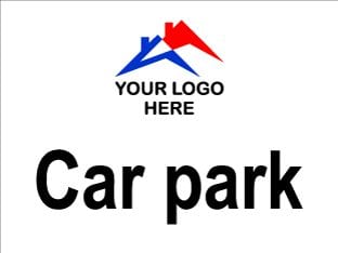 Car park sign cw logo-TSC4008SL