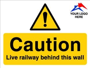 Caution Live railway behind this wall cw logo-TSC4015SL