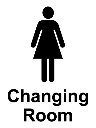 Changing Room c/w lady symbol