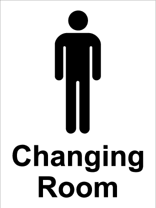 Changing Room c/w male symbol