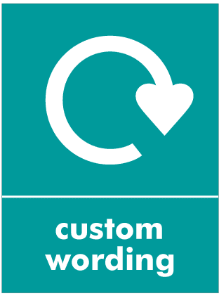 Custom Glass Waste Sign