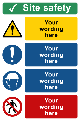 Custom Large Site Safety Sign