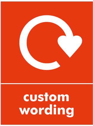 Custom Plastic Waste Sign