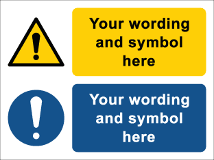 Custom Wording Warning and Mandatory Multi Sign