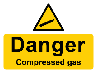Danger Compressed Gas
