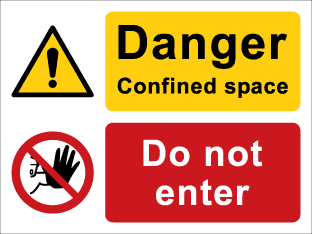 Danger Confined space Do not enter
