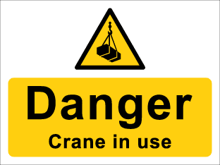 Danger Crane in use