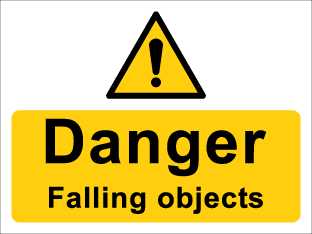 Danger Falling objects