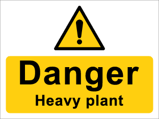 Danger Heavy plant