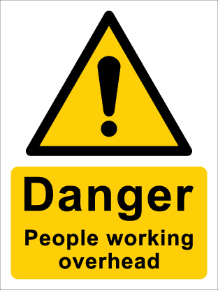 Danger People working overhead-TSC1131W