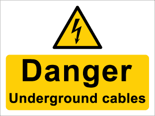 Danger Underground cables