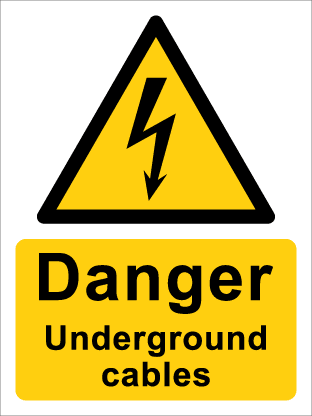 Danger Underground cables