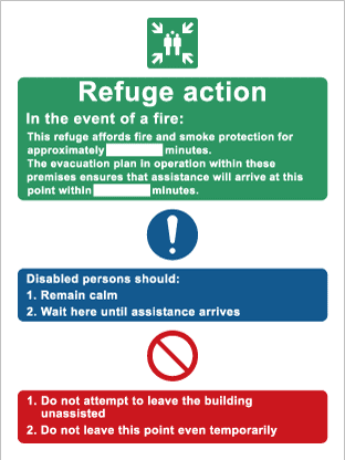 Disabled fire action notification