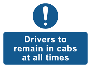 Drivers to remain in cabs at all times