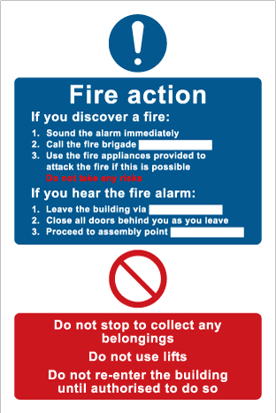 Fire action notification