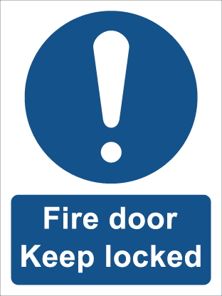Fire door Keep Locked