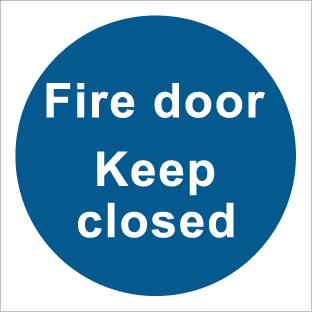 Fire door Keep closed