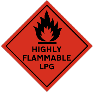 HIGHLY FLAMMABLE LPG