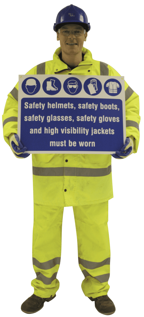 Life size cut out safety figure