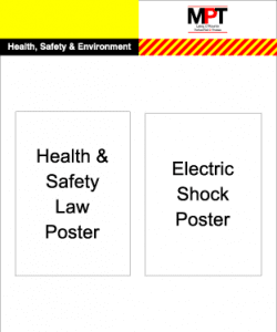 MPT Health & Safety Law & Electric Shock 1000mm x 1200mm Plastic