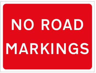 NO ROAD MARKINGS