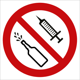 No Drugs or Alcohol Symbol