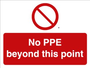 No PPE beyond this point-TSC4011P