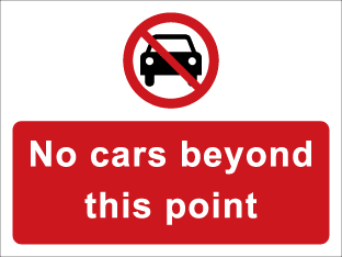 No cars beyond this point