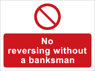 No reversing without a banksman