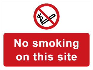 No smoking on this site