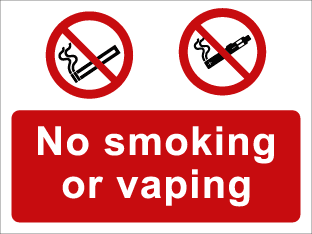 No smoking or vaping-TSC2112P