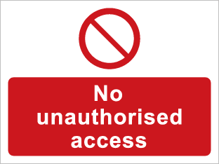No unauthorised access