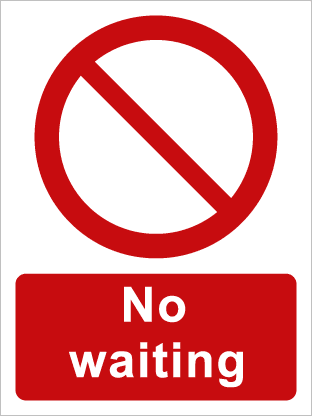 No waiting (portrait)