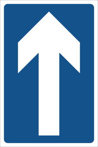 One way arrow (floor sign)