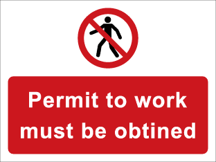 Permit to work must be obtained