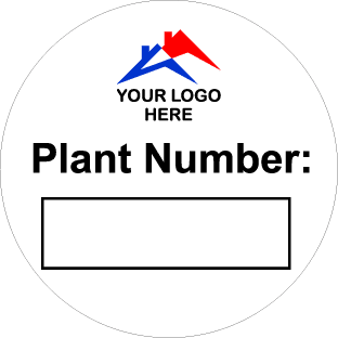 Plant Number label, Pack of 10 cw logo-TSC4026SL