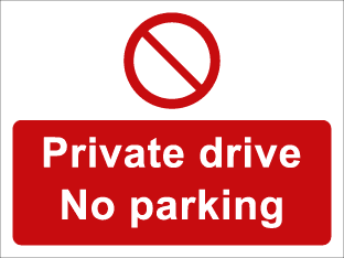 Private drive No parking