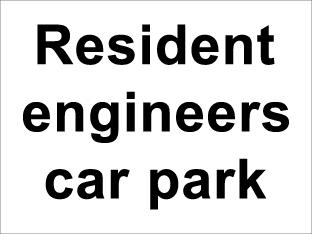 Resident engineers car park
