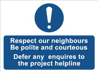 Respect our neighbours, be polite and courteous-TSC4017M
