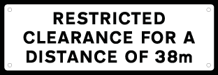 Restricted clearance for a distance of xxx-TSC4042T