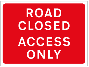 Road Closed Access only