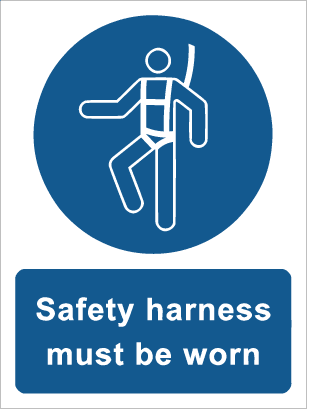 Safety harness must be worn