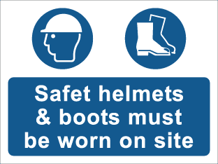 Safety helmets & boots must be worn on site