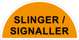 Slinger signaller helmet sticker-TSC3713H