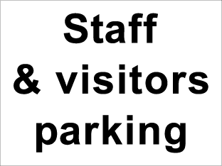 Staff & visitors parking