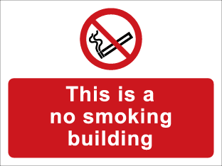 This is a no smoking building